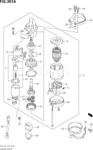 02503F-410001 (2014) 25hp E01-Gen. Export 1 (DF25  DF25A  DF25AT  DF25ATH  DF25Q  DF25R) DF25 drawing STARTING MOTOR