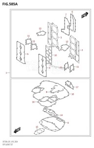 DF350A From 35001F-710001 (E01)  2017 drawing OPT:GASKET SET