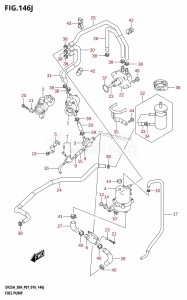 DF30A From 03003F-610001 (P01 P40)  2016 drawing FUEL PUMP (DF30AQ:P01)