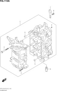 02504F-510001 (2005) 25hp P03-U.S.A (DF25A  DF25AQ  DF25AR  DF25AT  DF25ATH) DF25A drawing CYLINDER BLOCK