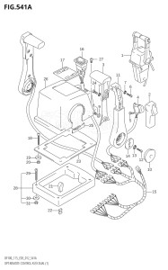 11501F-680001 (2006) 115hp E03-USA (DF115TK6  DF115TK7  DF115WTK7) DF115T drawing OPT:REMOTE CONTROL ASSY DUAL (1)