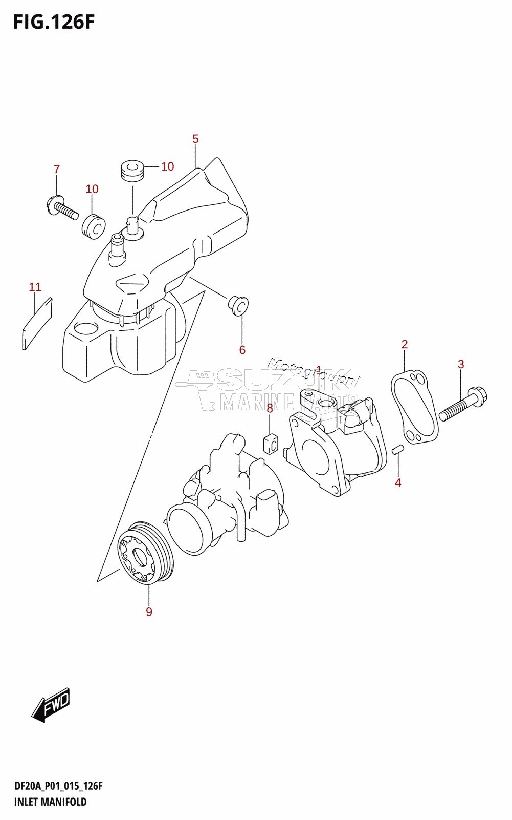 INLET MANIFOLD (DF15ATH:P01)