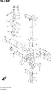 03003F-240001 (2022) 30hp P01 P40-Gen. Export 1 (DF30A    DF30AQ    DF30AR    DF30AT    DF30ATH) DF30A drawing SWIVEL BRACKET (DF25ATH,DF30ATH)