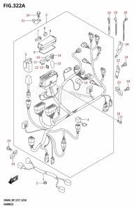 DF40A From 04003F-710001 (E01)  2017 drawing HARNESS (DF40A:E01)