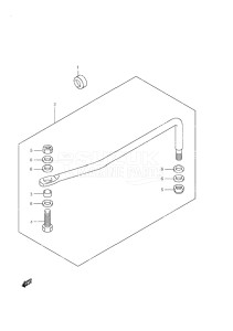 Outboard DF 25 V-Twin drawing Drag Link Remote Control