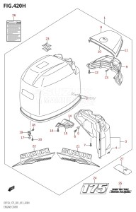 DF175Z From 17502Z-310001 (E01 E40)  2013 drawing ENGINE COVER (DF175T:E01)