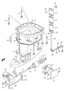 DT200GTCU From 20001G-131001 ()  1991 drawing DRIVESHAFT HOUSING