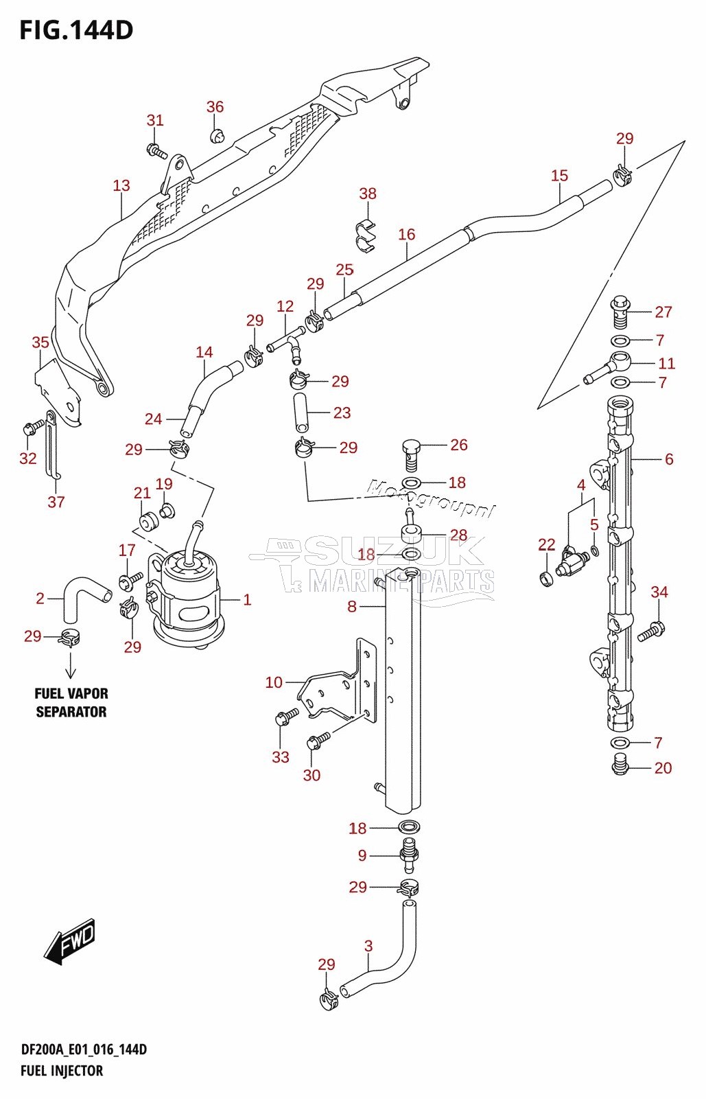 FUEL INJECTOR (DF200AZ:E40)