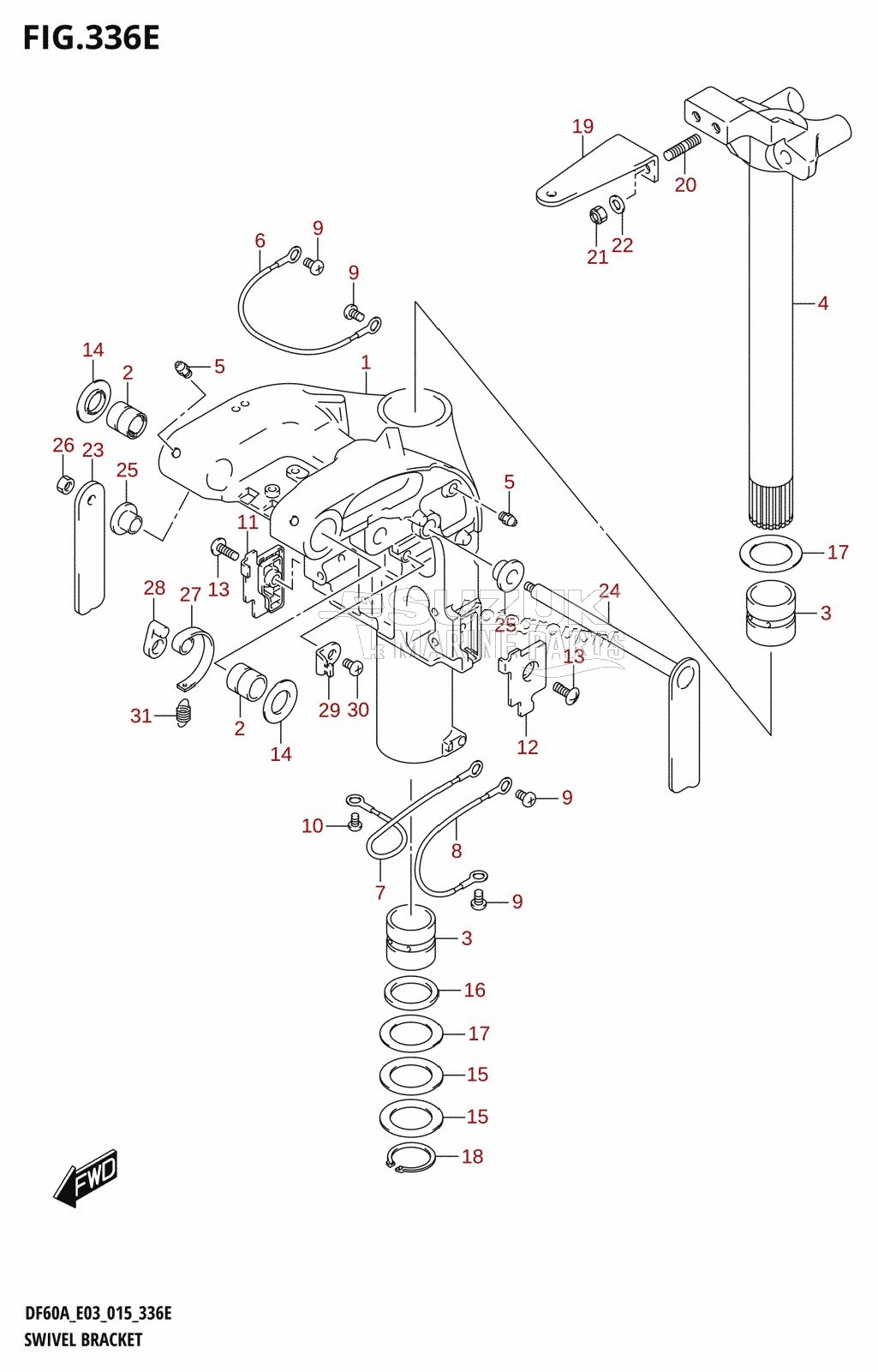 SWIVEL BRACKET (DF60AVT:E03)