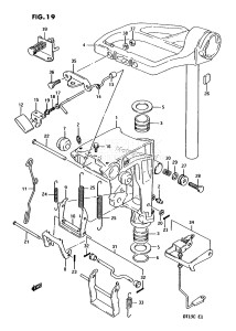 DT15C From 01502-131001 ()  1991 drawing SWIVEL BRACKET