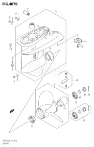 06003F-410001 (2014) 60hp E03-USA (DF60AVT) DF60A drawing GEAR CASE (DF50A)