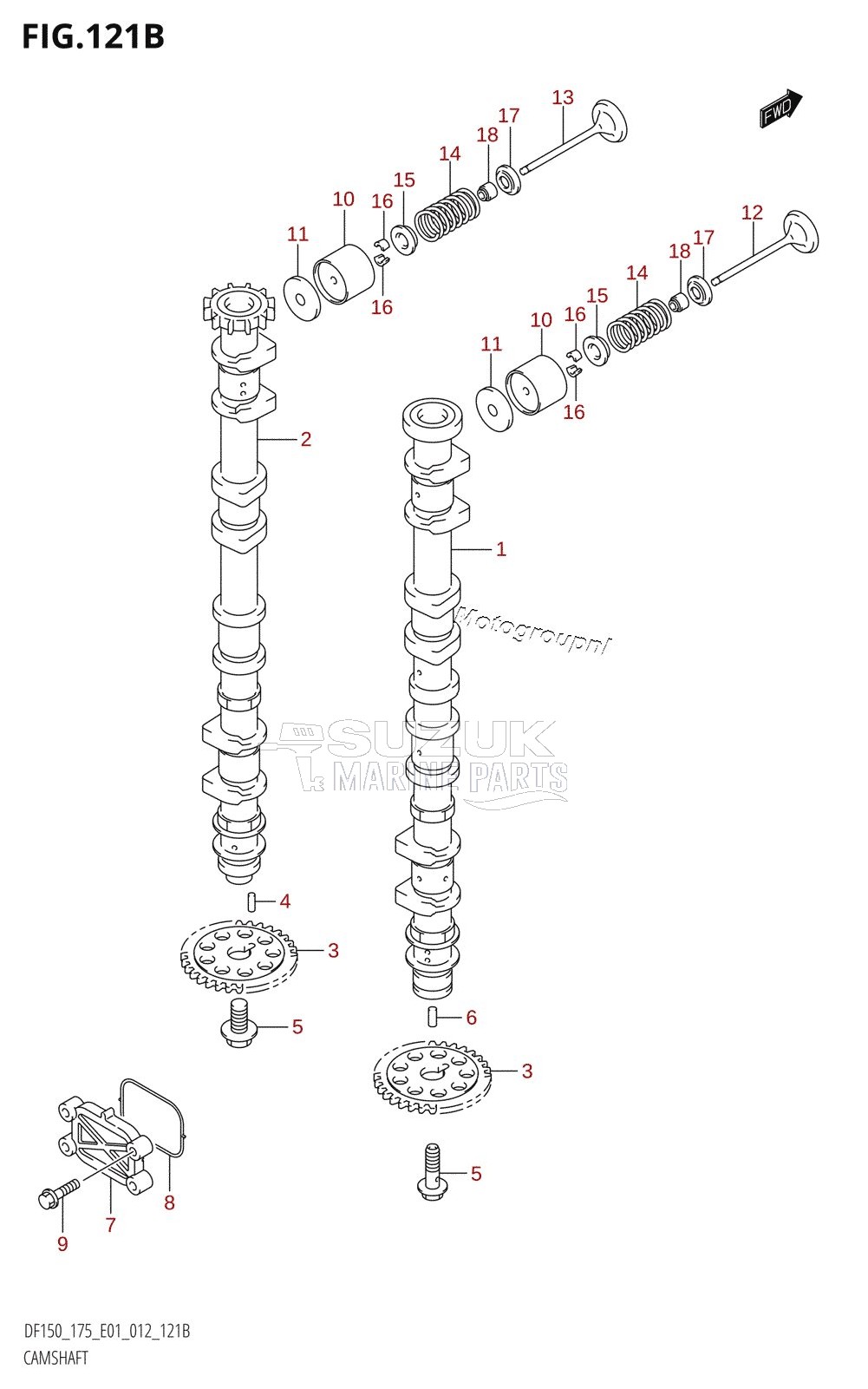 CAMSHAFT (DF150T:E40)