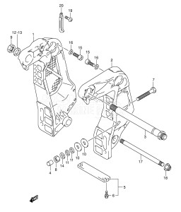 DF115TL From 115001F-371001 ()  2003 drawing CLAMP BRACKET