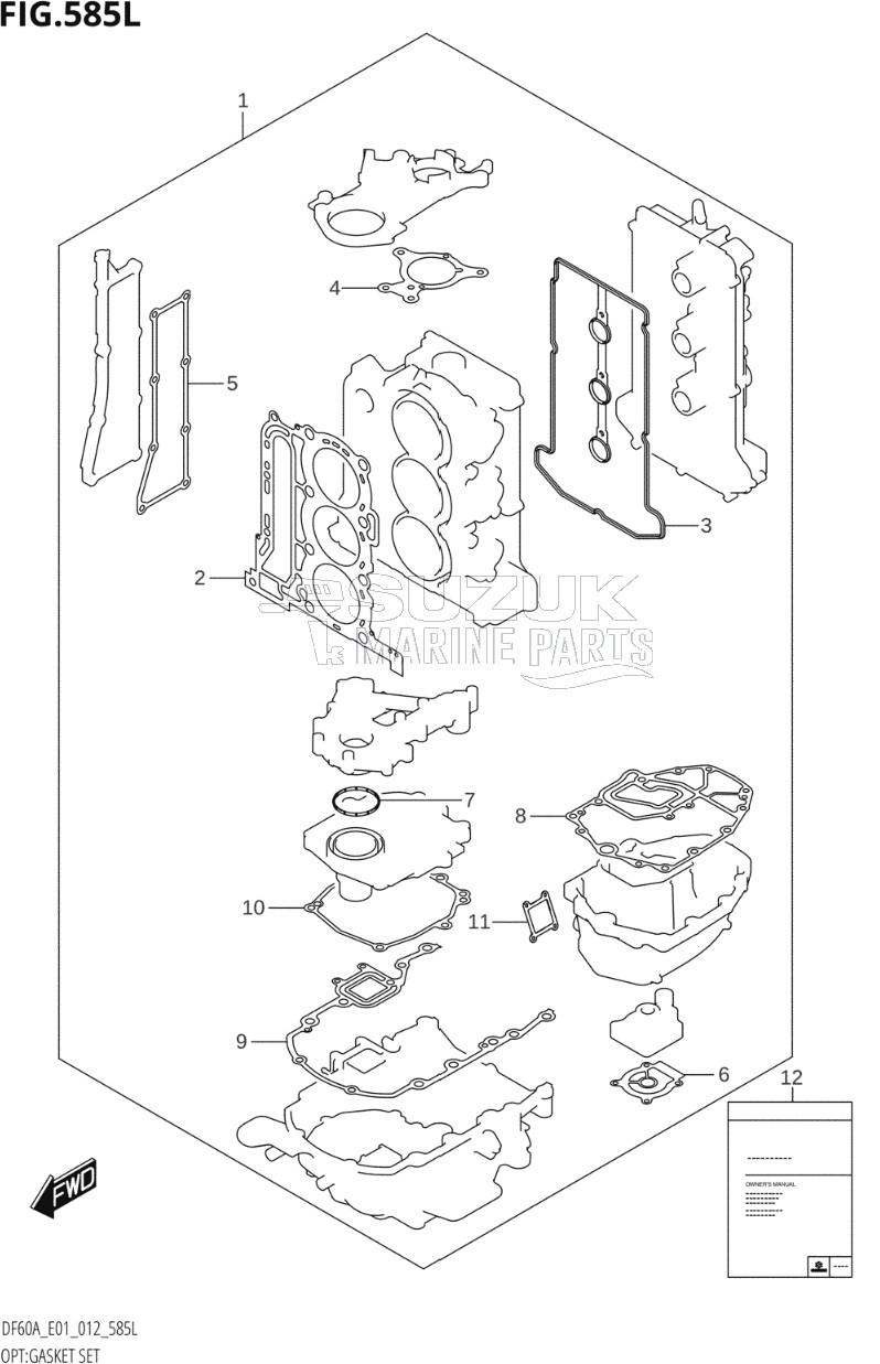 OPT:GASKET SET (DF60ATH:E40)