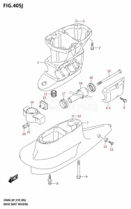 DF50A From 05004F-910001 (E01)  2019 drawing DRIVE SHAFT HOUSING (DF60AVTH:E01,DF60AVTH:E40)