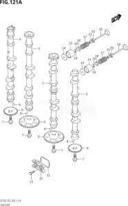 25003Z-040001 (2020) 250hp E03-USA (DF250Z  DF250Z) DF250Z drawing CAMSHAFT (DF225T,DF225Z)