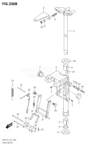 00994F-140001 (2021) 9.9hp E01-Gen. Export 1 (DF9.9A  DF9.9AR) DF9.9A drawing SWIVEL BRACKET (DF8AR)