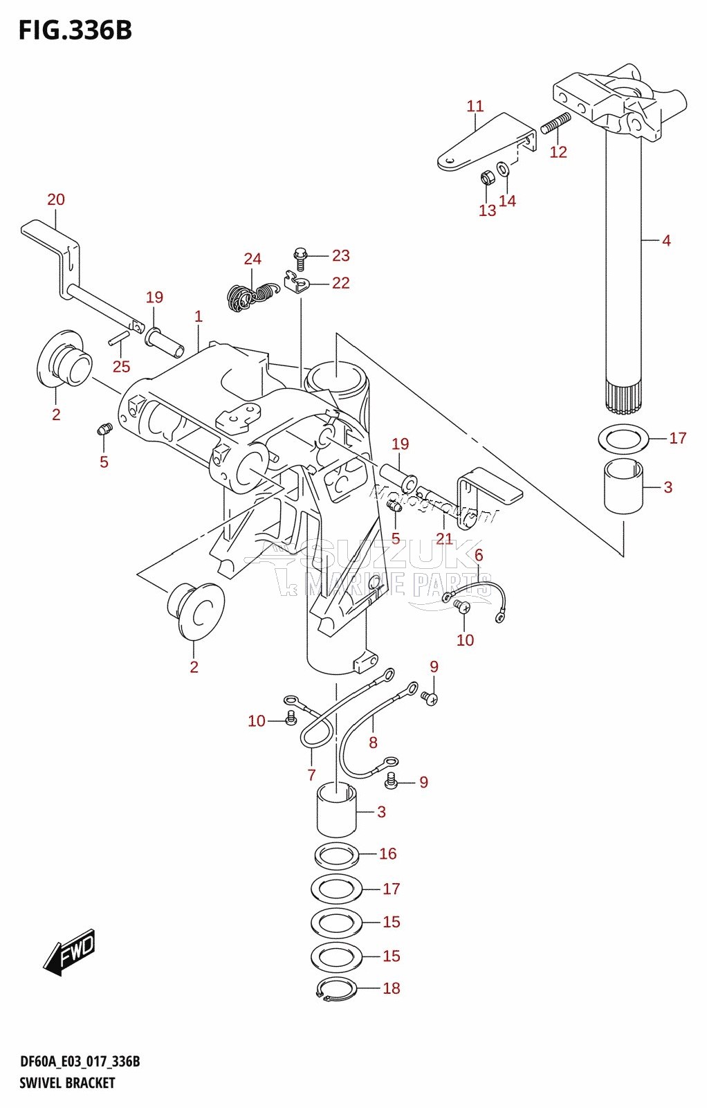 SWIVEL BRACKET (DF50A:E03)