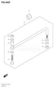 05003F-610001 (2016) 50hp E01-Gen. Export 1 (DF50A  DF50ATH) DF50A drawing DRAG LINK (DF50AVT:E01)