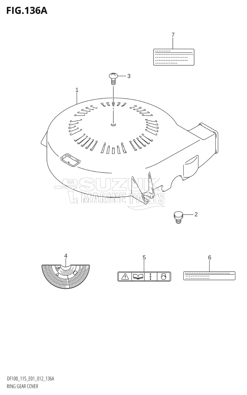 RING GEAR COVER (DF100T:E01)