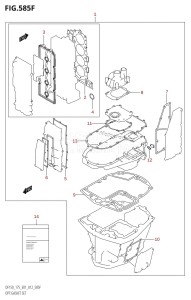 DF175T From 17502F-210001 (E01 E40)  2012 drawing OPT:GASKET SET (DF175T:E40)