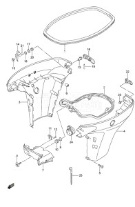 Outboard DF 50A drawing Side Cover