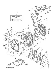 E15D drawing CYLINDER--CRANKCASE