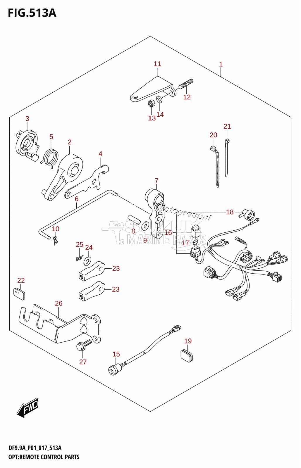 OPT:REMOTE CONTROL PARTS (DF8A:P01)