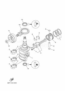 F25LMHA-2009 drawing CRANKSHAFT--PISTON