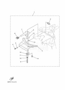 E40XMHS drawing TILLER-HANDLE