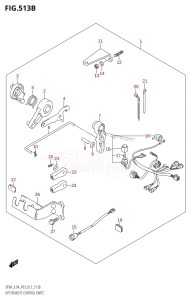 DF9.9A From 00994F-310001 (P03)  2013 drawing OPT:REMOTE CONTROL PARTS (DF9.9A:P03)