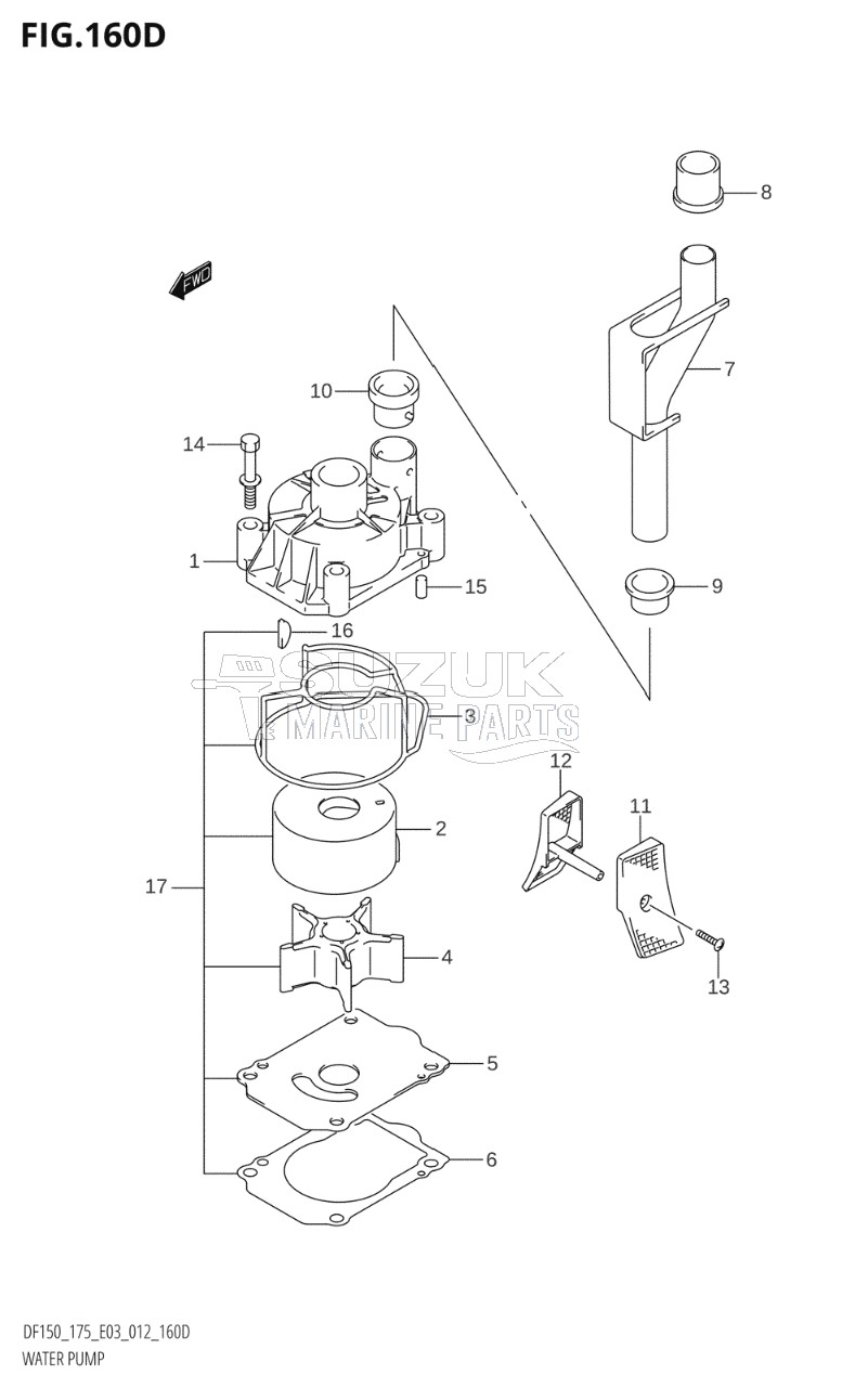 WATER PUMP (DF175Z:E03)