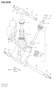 25001F-421001 (2004) 250hp E01-Gen. Export 1 (DF250TK4) DF250 drawing TRIM CYLINDER (L-TRANSOM)