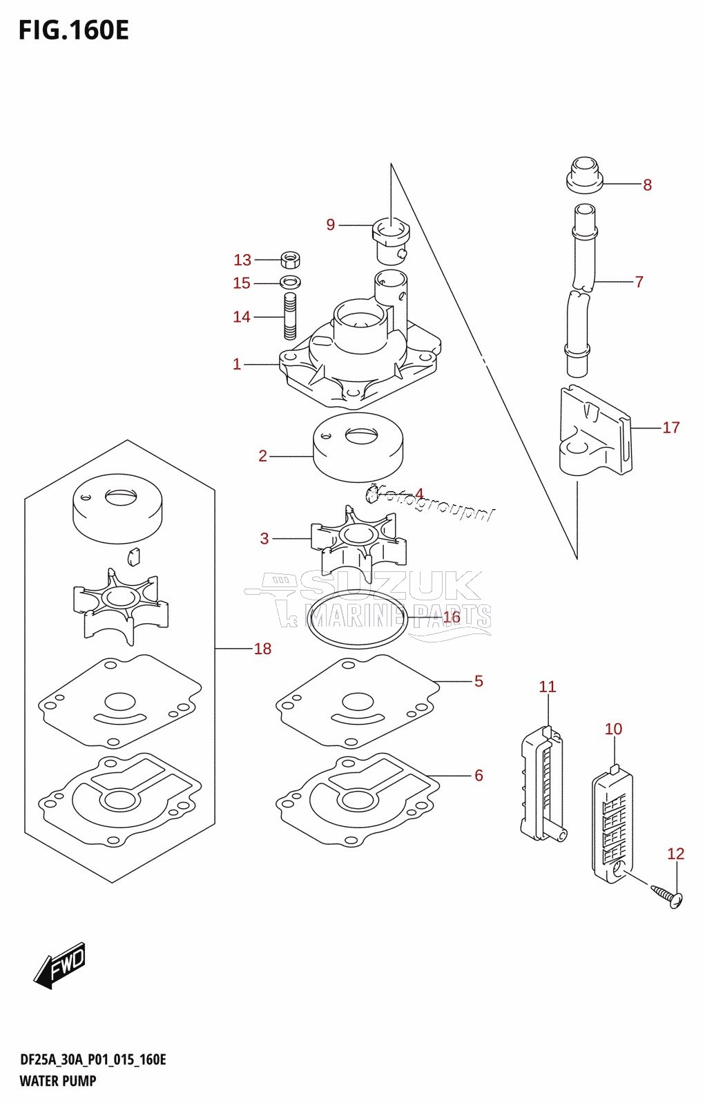 WATER PUMP (DF30A:P40)