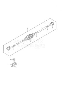 Outboard DF 25 V-Twin drawing Fuel Hose