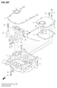 DF40A From 04004F-210001 (E34-Italy)  2012 drawing ENGINE HOLDER (DF40AQH E01)