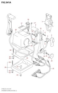 DF115A From 11503F-410001 (E01 E40)  2014 drawing OPT:REMOTE CONTROL ASSY DUAL (1)