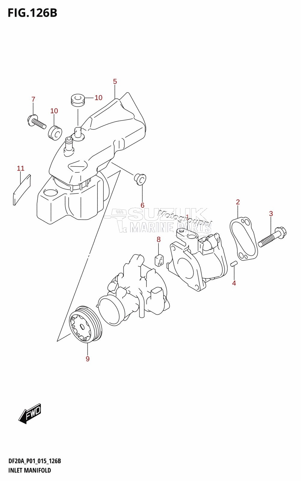 INLET MANIFOLD (DF9.9BR:P01)