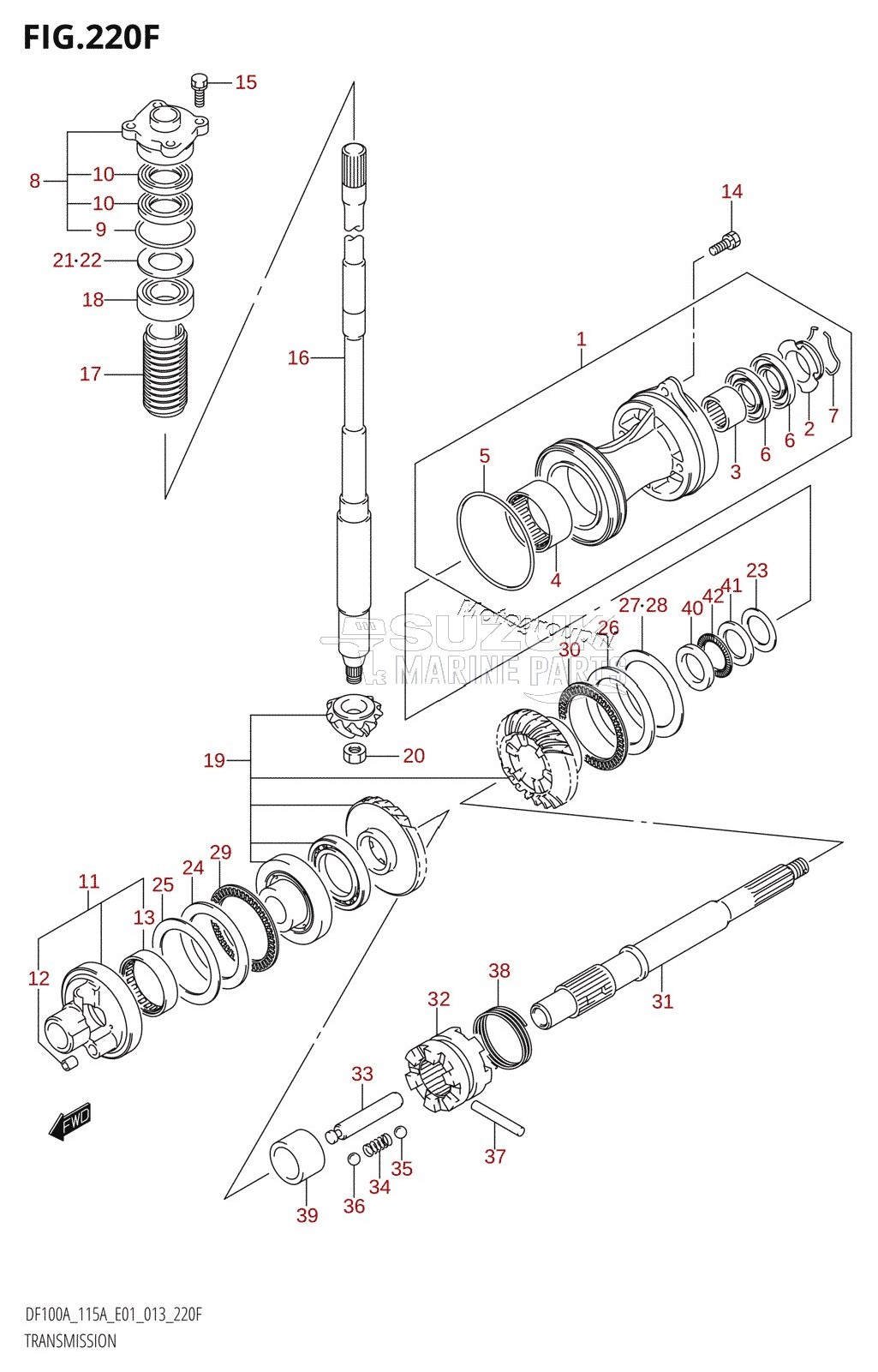 TRANSMISSION (DF115AZ:E40)