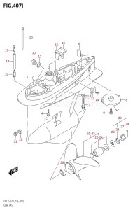 DF175T From 17502F-610001 (E01 E40)  2016 drawing GEAR CASE (DF175T:E01)