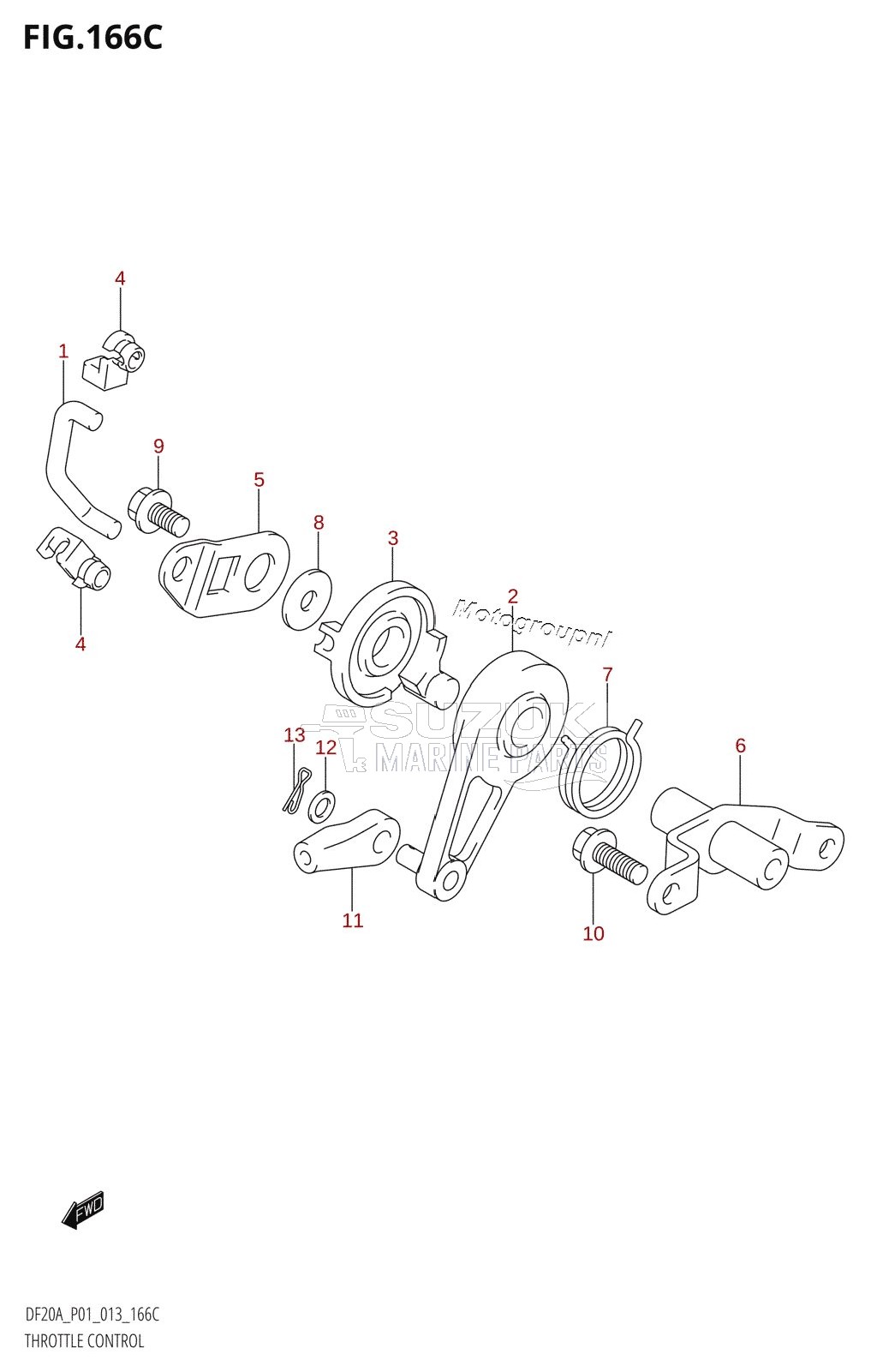 THROTTLE CONTROL (DF20AR:P01)