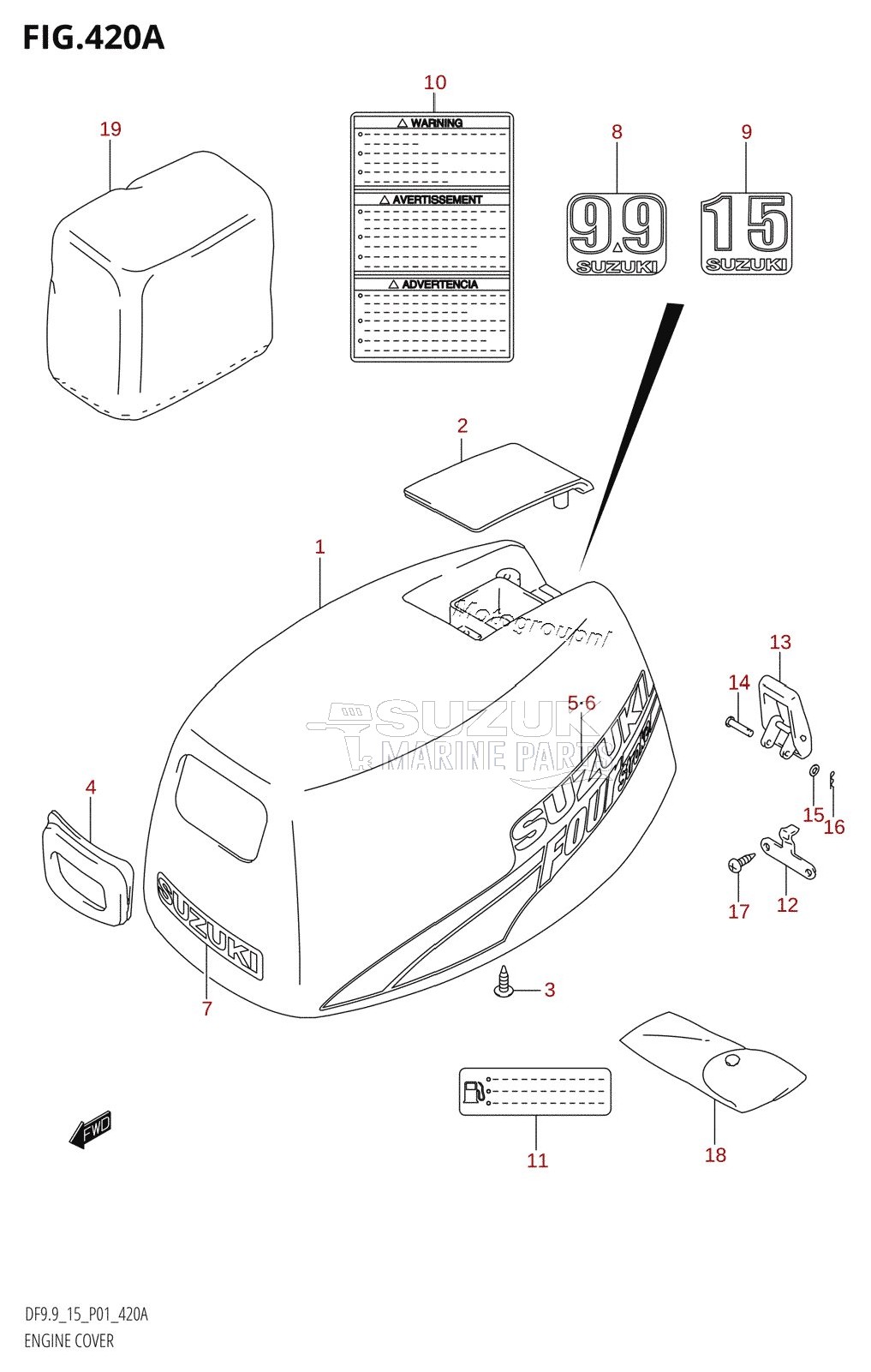 ENGINE COVER (K4,K5,K6,K7,K8,K9)