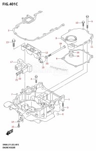 DF50A From 05004F-340001 (E03)  2023 drawing ENGINE HOLDER (DF50AVT,DF50AVTH,DF60AVT,DF60AVTH)