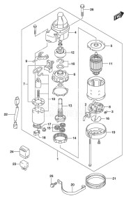 DF 250 drawing Starting Motor