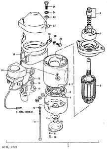 DT25 From 02502-001001 ()  1988 drawing STARTING MOTOR