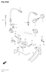 DF175TG From 17502F-610001 (E01 E40)  2016 drawing SENSOR (DF150TG:E40)