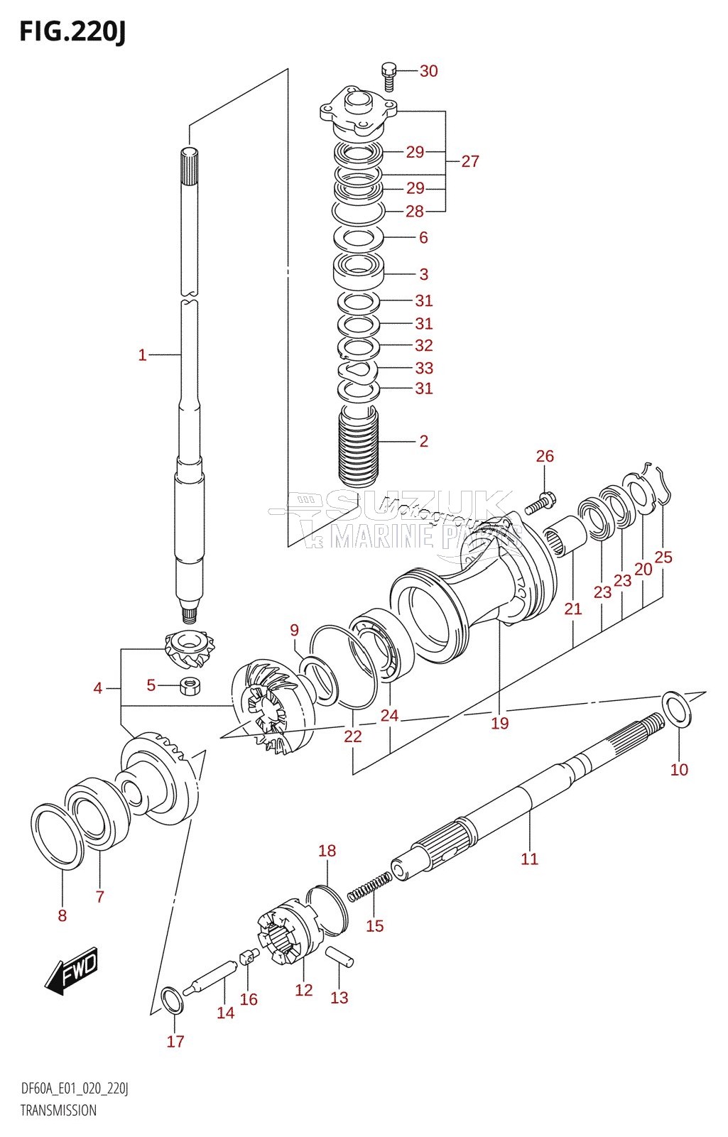 TRANSMISSION (DF60AVT:E01,DF60AVT:E40,DF60AVTH:E40)