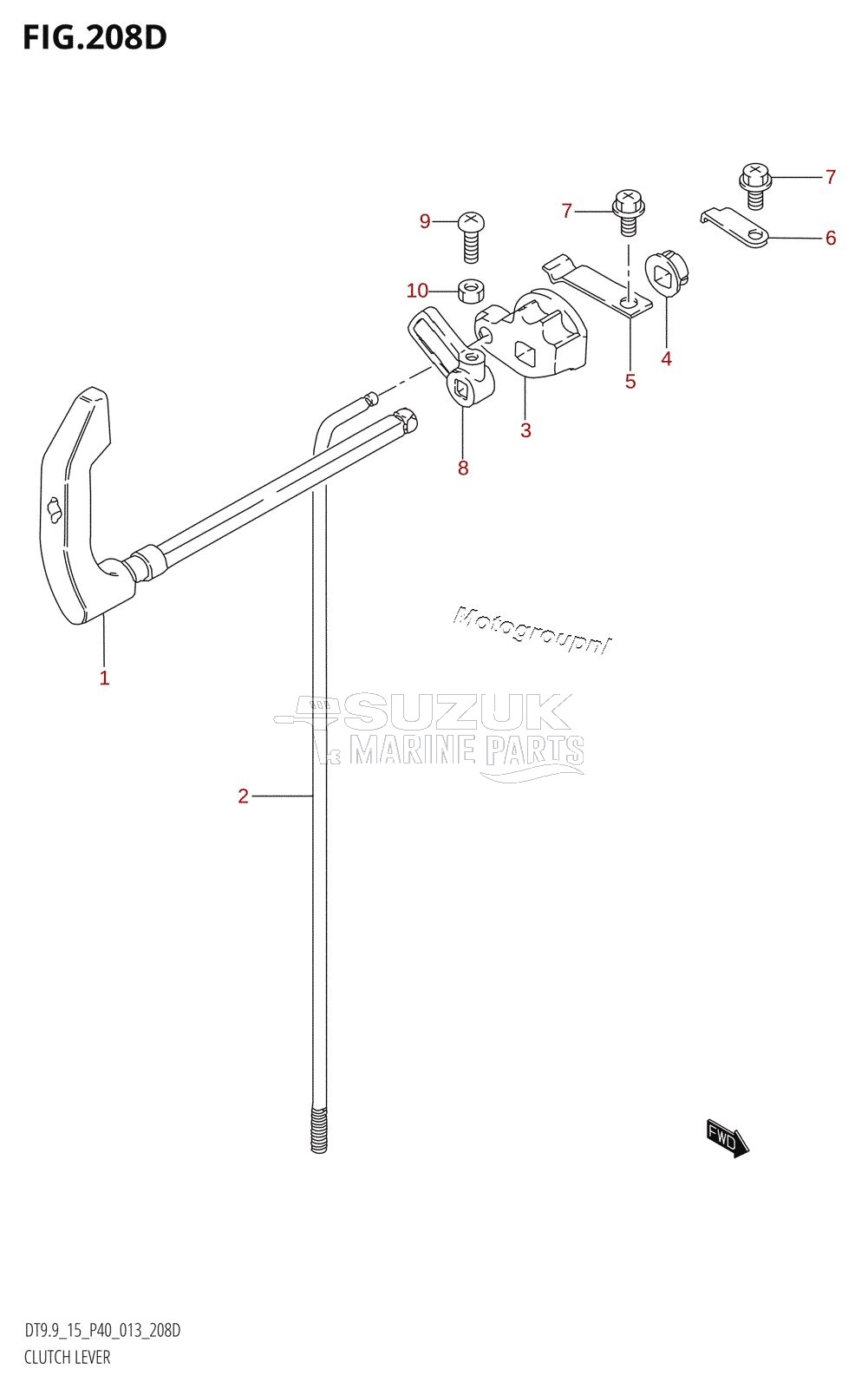 CLUTCH LEVER (DT15:P40)