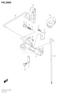 00994F-610001 (2016) 9.9hp P01-Gen. Export 1 (DF9.9A  DF9.9AR) DF9.9A drawing CLUTCH ROD (DF9.9AR:P01)