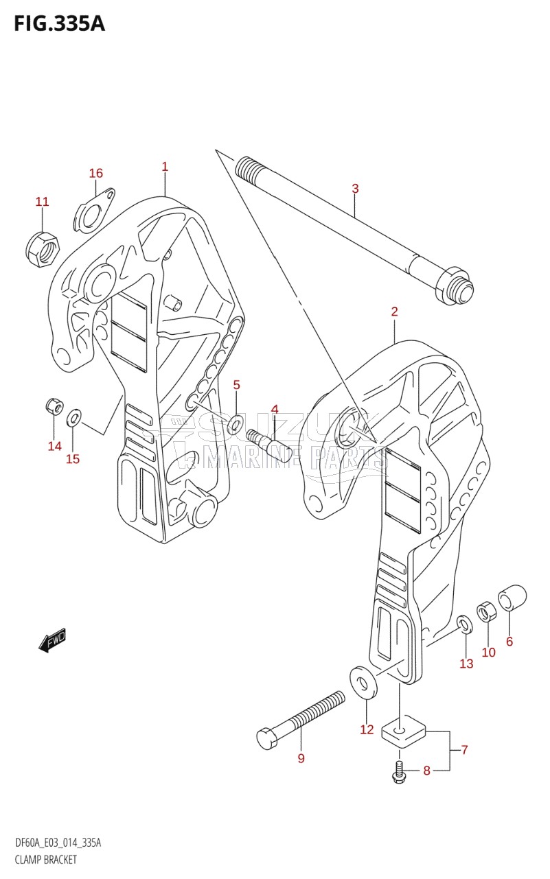 CLAMP BRACKET (DF40A)